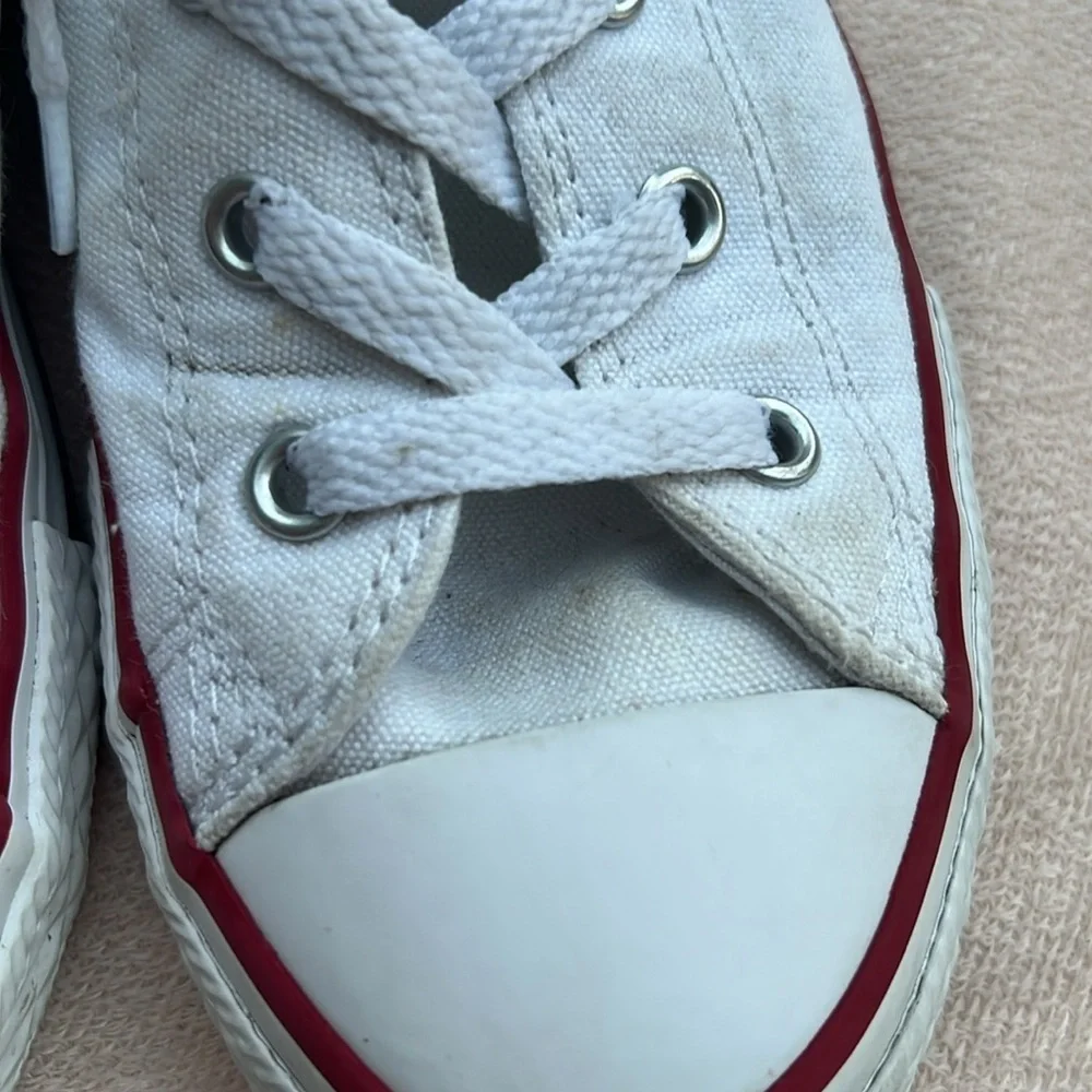 Converse All Star white size 3 Youth sneakers